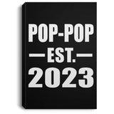 Pop-Pop Established EST. 2023 - Canvas Portrait