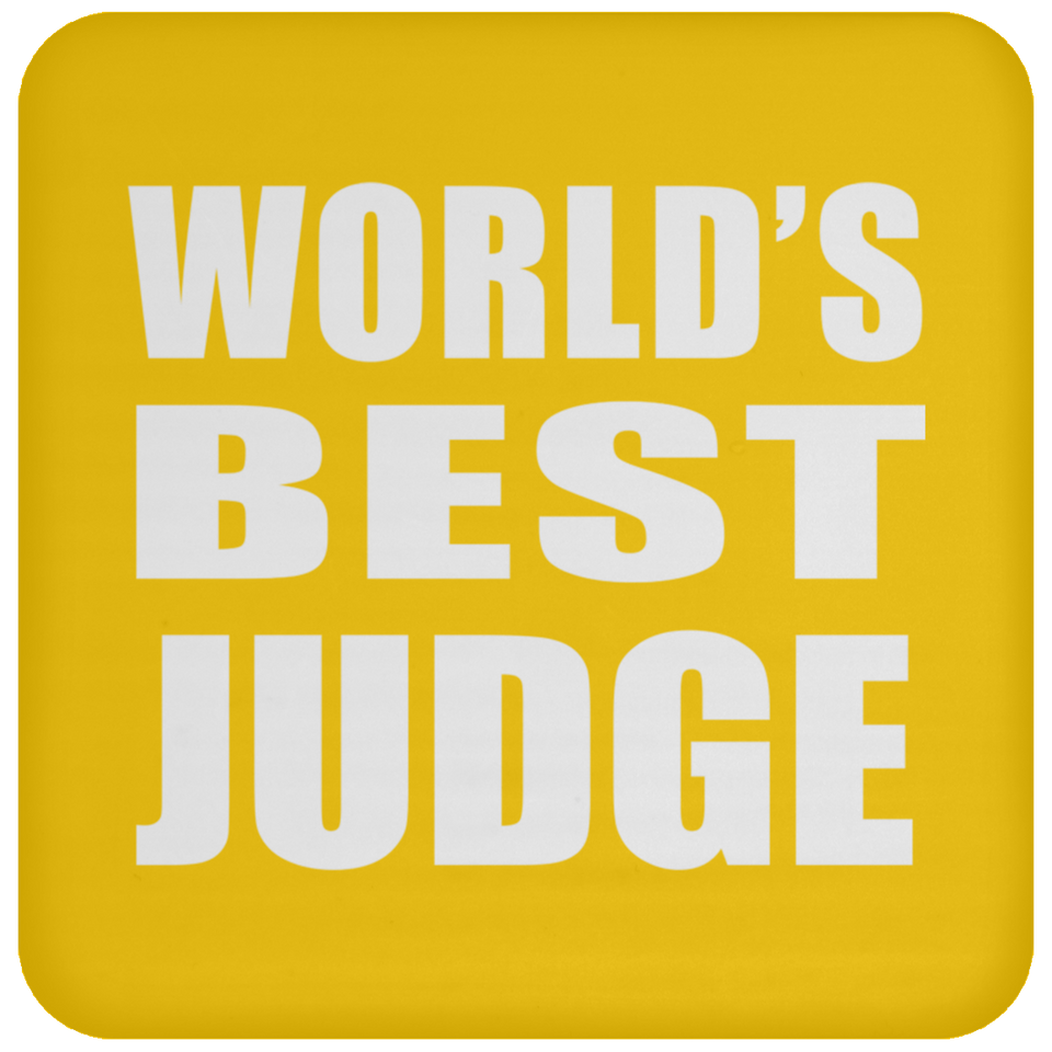 World's Best Judge - Drink Coaster