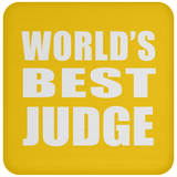 World's Best Judge - Drink Coaster