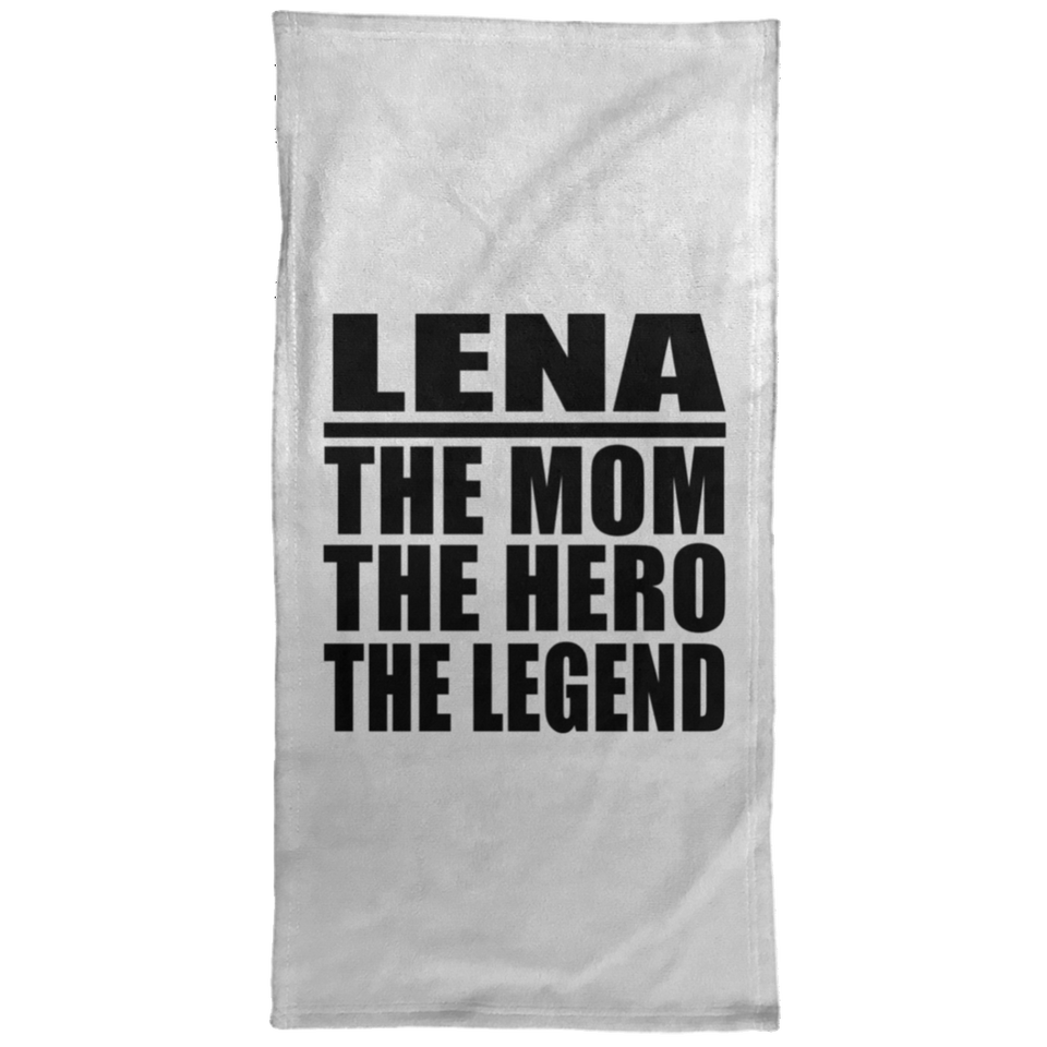 Lena The Mom The Hero The Legend - Hand Towel