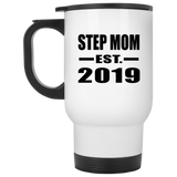 Step Mom Established EST. 2019 - White Travel Mug