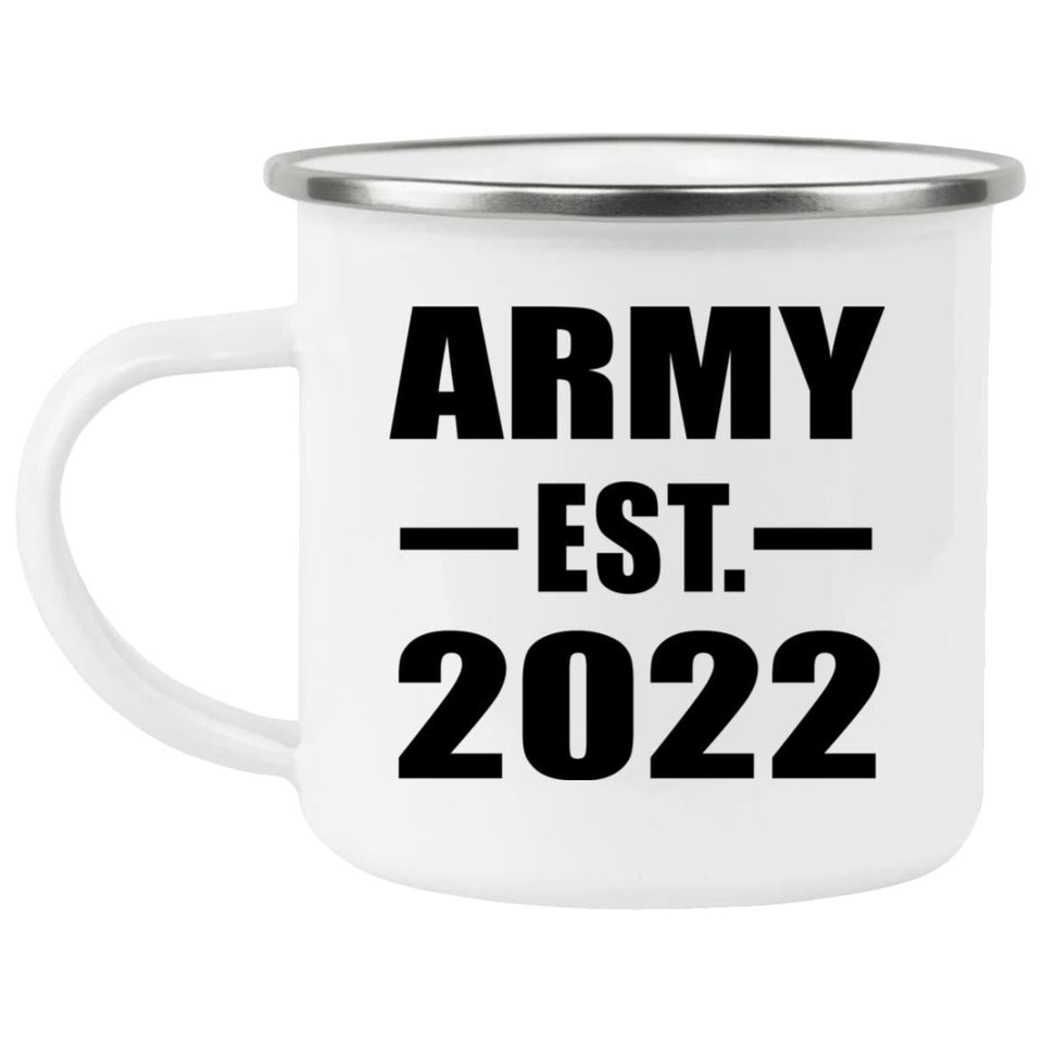 Army Established EST. 2022 - 12oz Camping Mug