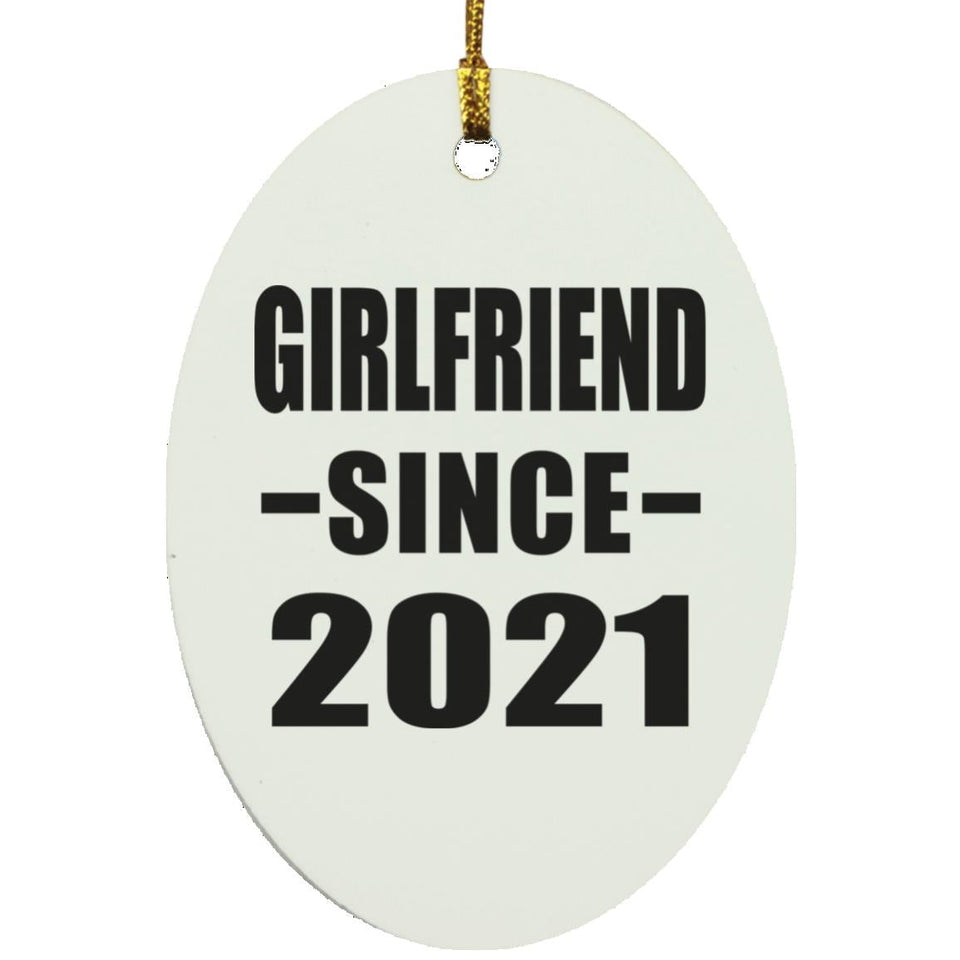 Girlfriend Since 2021 - Oval Ornament