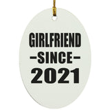 Girlfriend Since 2021 - Oval Ornament