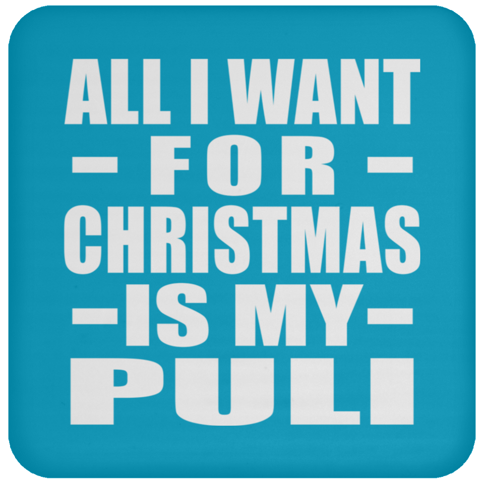 All I Want For Christmas Is My Puli - Coaster