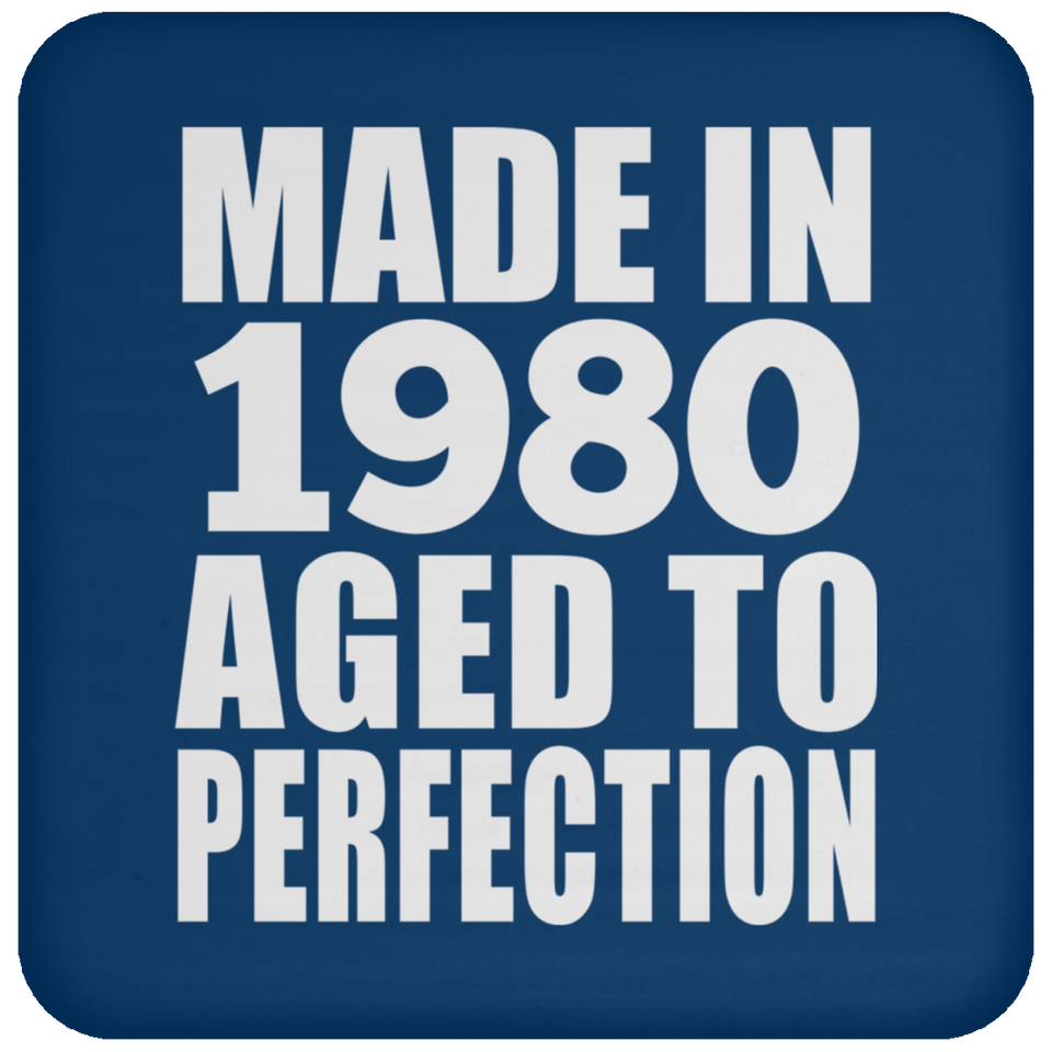 44th Birthday Made In 1980 Aged to Perfection - Drink Coaster