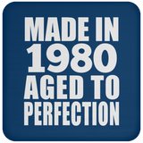 44th Birthday Made In 1980 Aged to Perfection - Drink Coaster