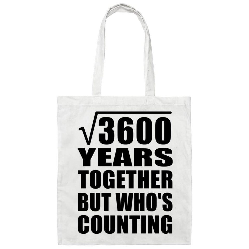 60th Anniversary Square Root of 3600 Years Who's Counting - Tote Bag White