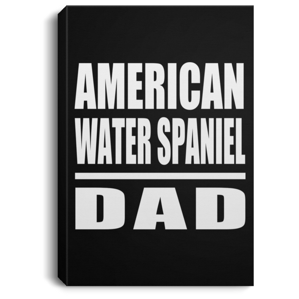 American Water Spaniel Dad - Canvas Portrait