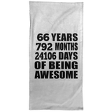 66th Birthday 66 Years 792 Months 24106 Days Of Awesome - Hand Towel