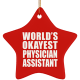 World's Okayest Physician Assistant - Star Ornament