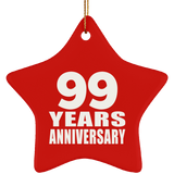 99th Anniversary 99 Years - Star Ornament