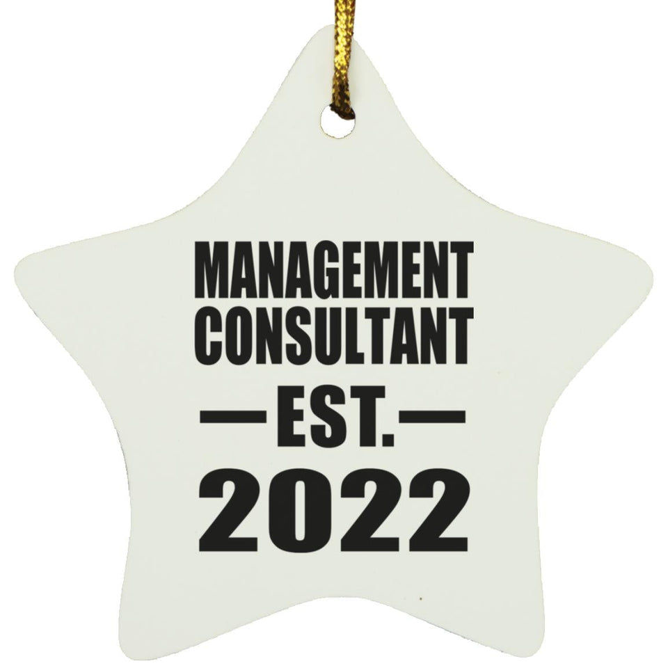 Management Consultant Established EST. 2022 - Star Ornament
