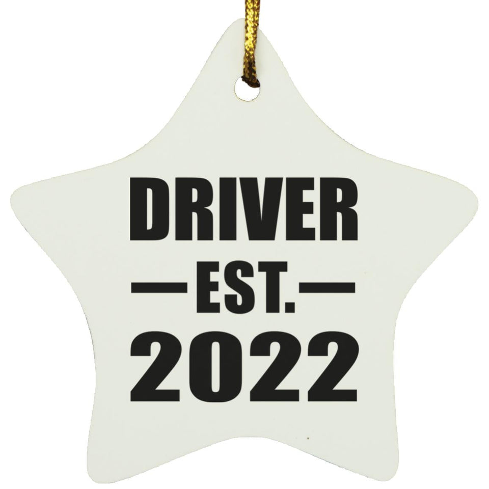 Driver Established EST. 2022 - Star Ornament