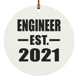 Engineer Established EST. 2021 - Circle Ornament