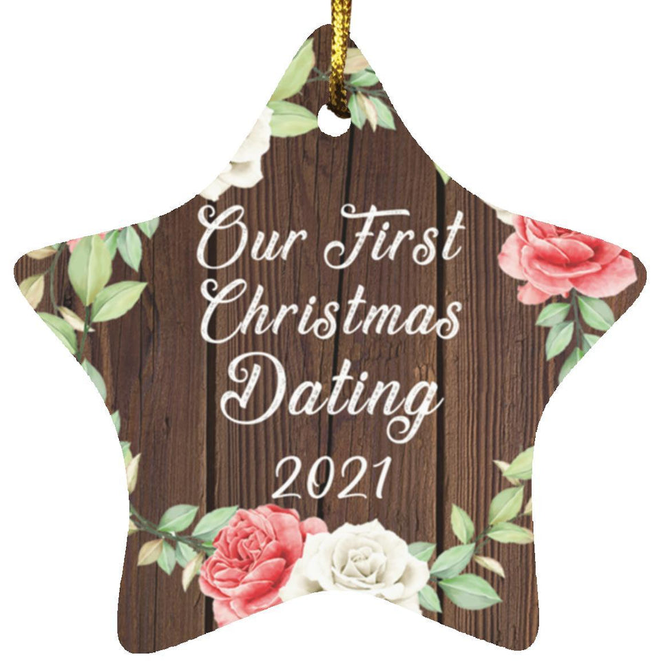 Our First Christmas Dating 2021 - Star Ornament A