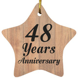 48th Anniversary 48 Years Anniversary - Star Ornament C