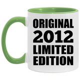 12th Birthday Original 2012 Limited Edition - 11oz Accent Mug Green