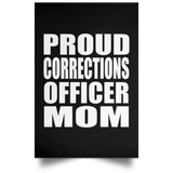 Proud Corrections Officer Mom - Poster Portrait