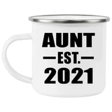 Aunt Established EST. 2021 - 12oz Camping Mug