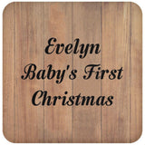 Evelyn Baby's First Christmas - Drink Coaster C