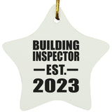 Building Inspector Established EST. 2023 - Star Ornament