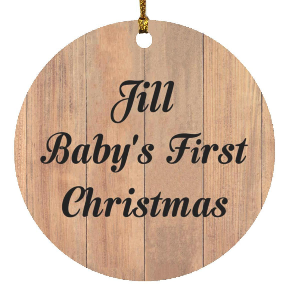 Jill Baby's First Christmas - Circle Ornament C