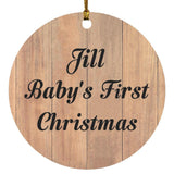 Jill Baby's First Christmas - Circle Ornament C