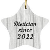 Dietician Since 2022 - Star Ornament F