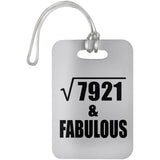 89th Birthday Square Root of 7921 & Fabulous - Luggage Bag Tag