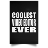 Coolest Video Editor Ever - Poster Portrait