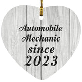 Automobile Mechanic Since 2023 - Heart Ornament F