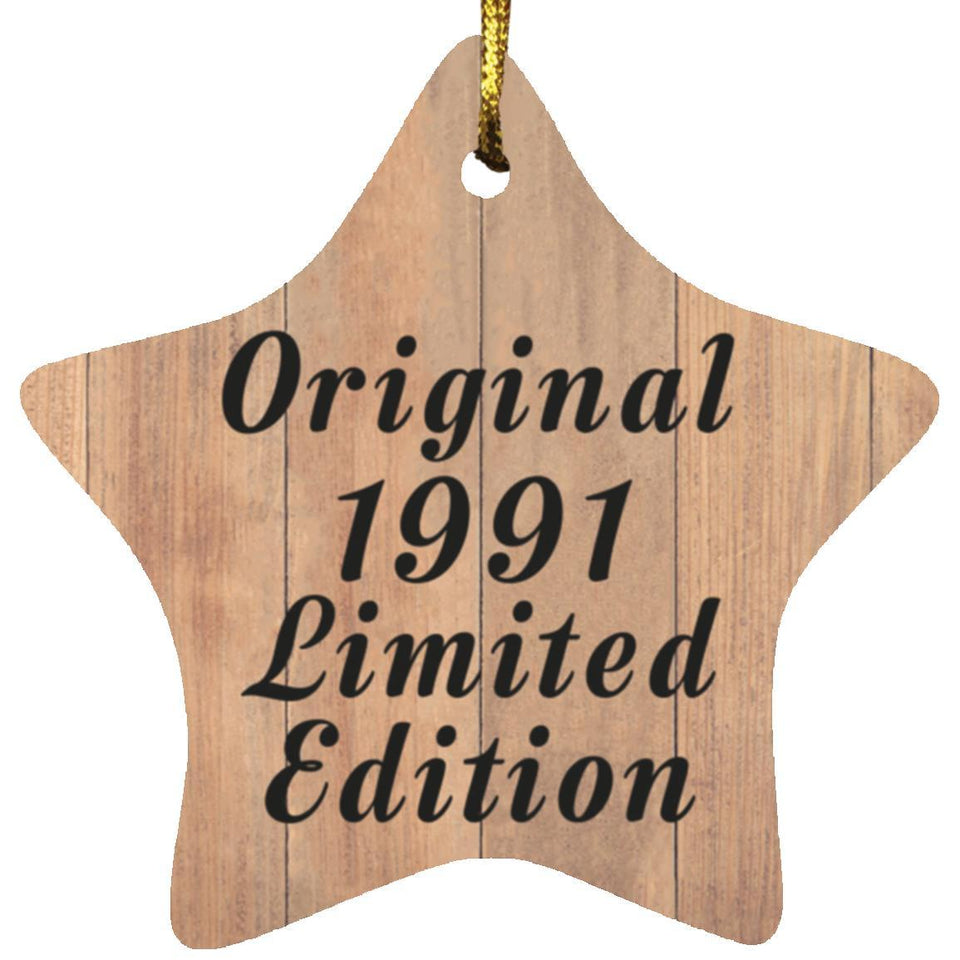33rd Birthday Original 1991 Limited Edition - Star Ornament C
