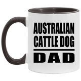 Australian Cattle Dog Dad - 11oz Accent Mug Black
