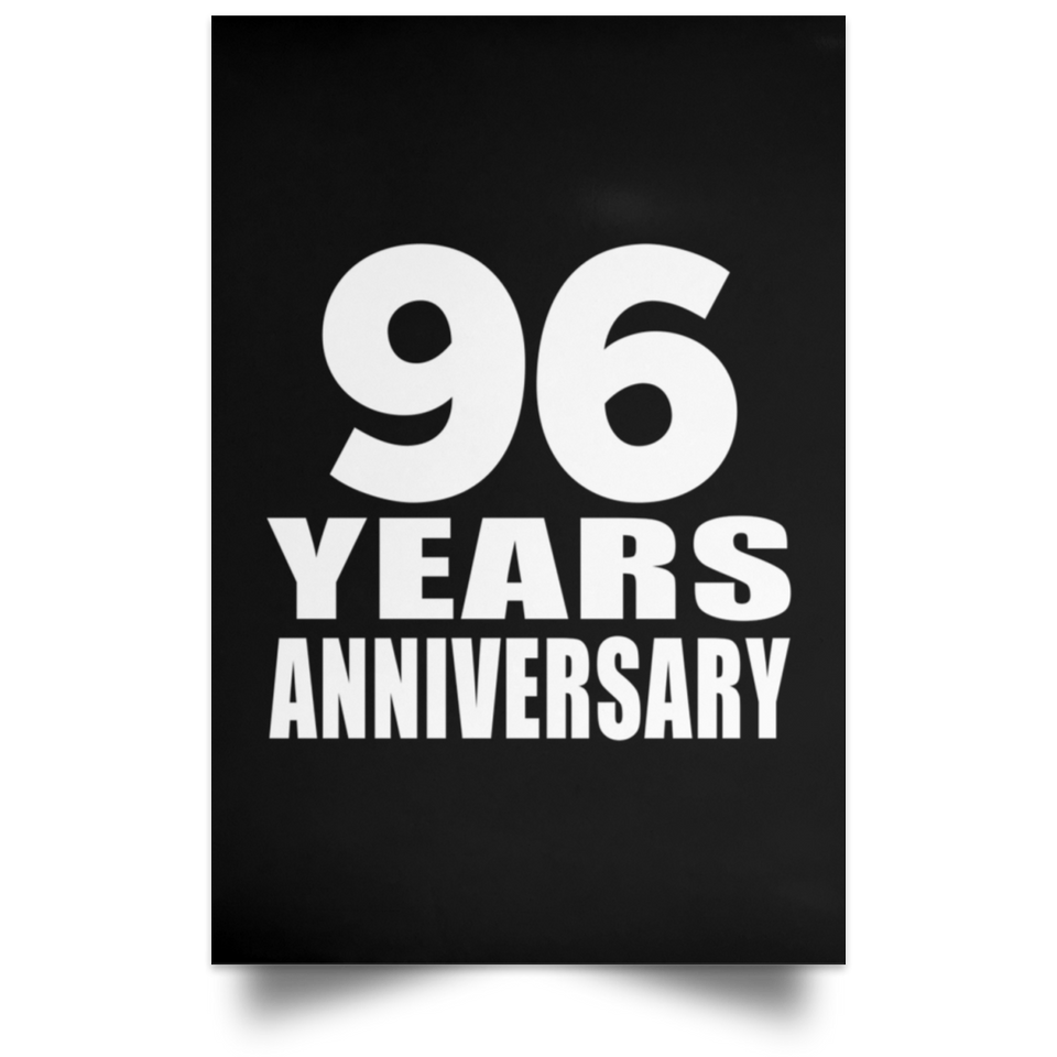 96th Anniversary 96 Years Anniversary - Poster Portrait