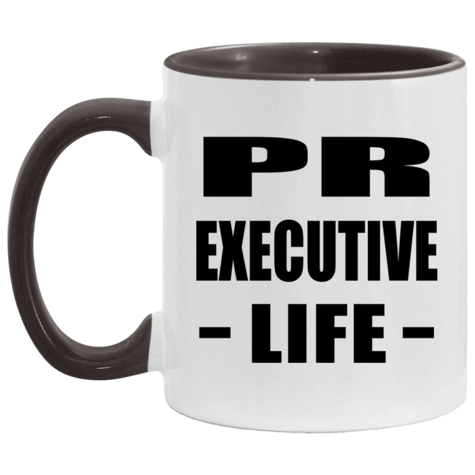 Pr Executive Life - 11oz Accent Mug Black