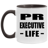 Pr Executive Life - 11oz Accent Mug Black