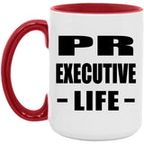Pr Executive Life - 15oz Accent Mug Red