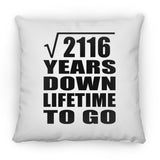 46th Anniversary Square Root of 2116 Years Lifetime To Go - Throw Pillow