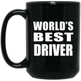 World's Best Driver - 15 Oz Coffee Mug Black