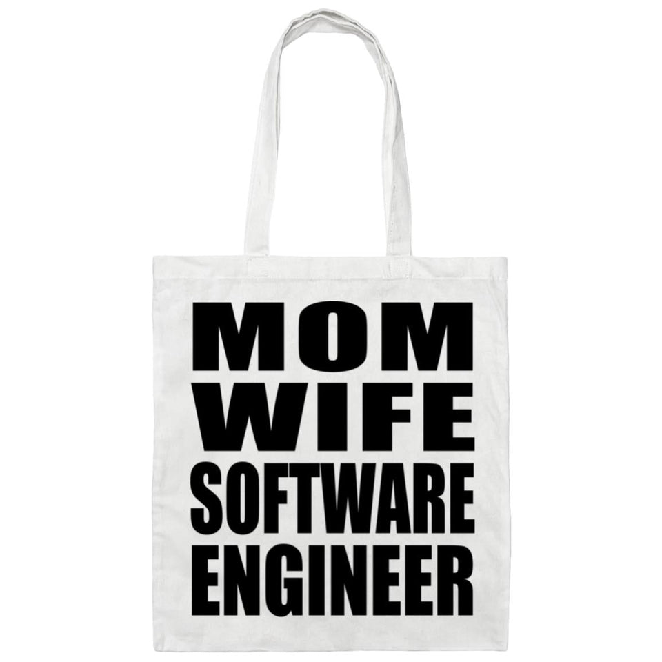 Mom Wife Software Engineer - Tote Bag White