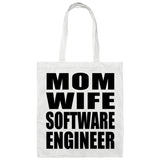 Mom Wife Software Engineer - Tote Bag White