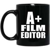 A+ Film Editor - 11oz Coffee Mug Black