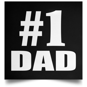 Number One #1 Dad - Poster Square