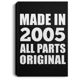 19th Birthday Made in 2005 All Parts Original - Canvas Portrait