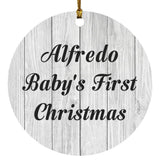 Alfredo Baby's First Christmas - Circle Ornament F