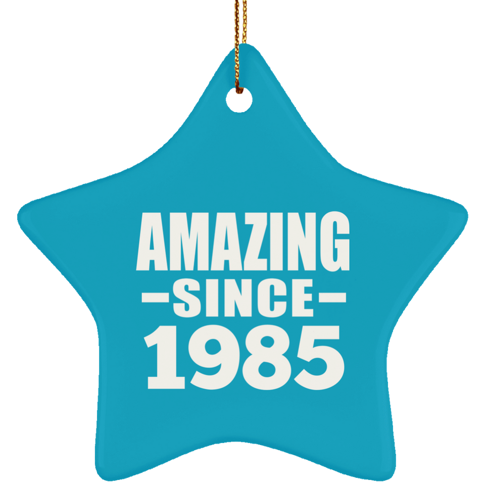 39th Birthday Amazing Since 1985 - Star Ornament
