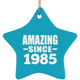 39th Birthday Amazing Since 1985 - Star Ornament
