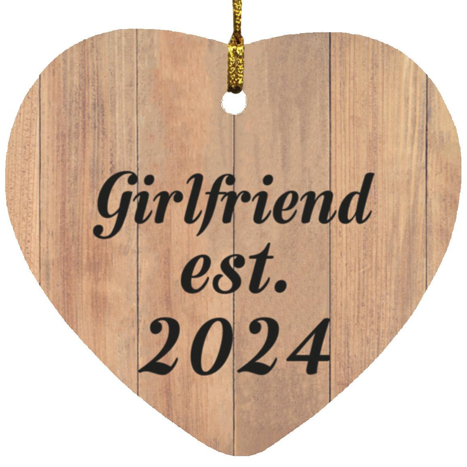 Girlfriend Established EST. 2024 - Heart Ornament C