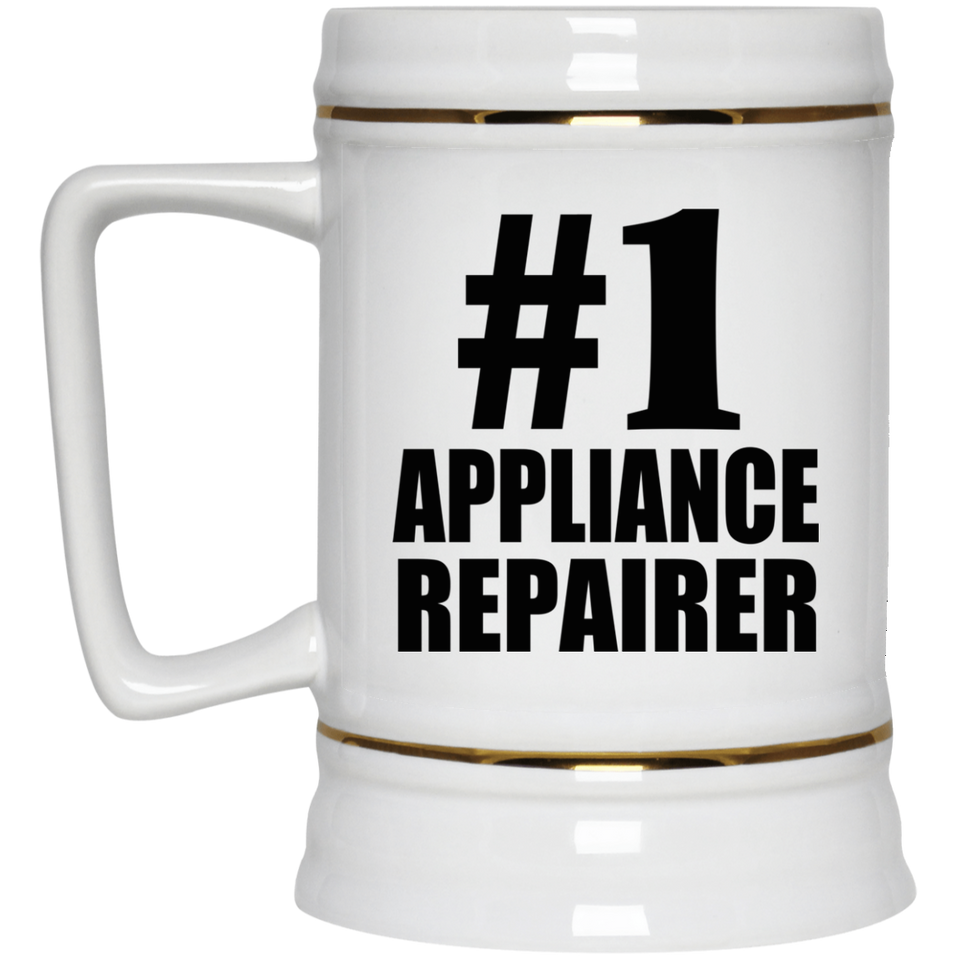 Number One #1 Appliance Repairer - Beer Stein